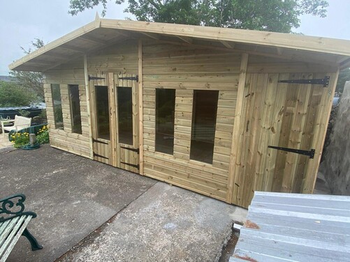 #SHA060 20x10 Apex Summer House Combi