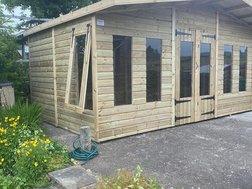 #SHA060 20x10 Apex Summer House Combi