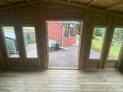 #SHA060 20x10 Apex Summer House Combi