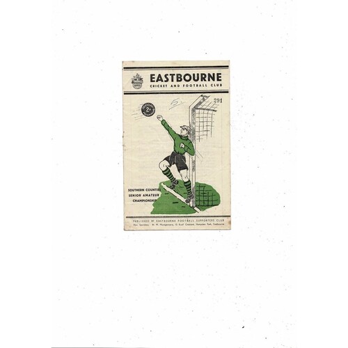 Eastbourne Football Programmes