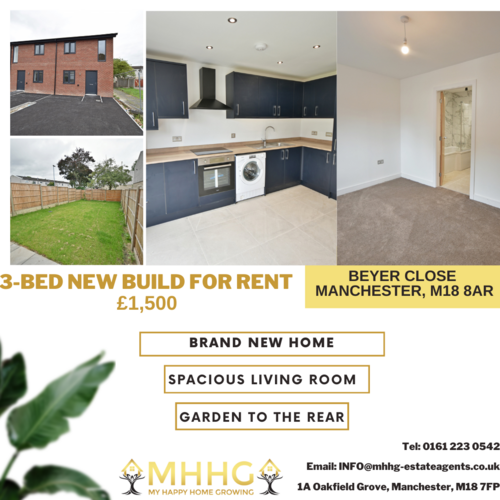 3 Bedroom New Build for Rent