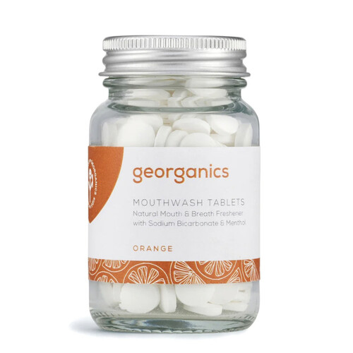 Orange Mouthwash Tablets by Georganics 120 Tablets