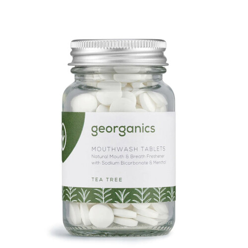 Tea Tree Mouthwash Tablets by Georganics 120 Tablets