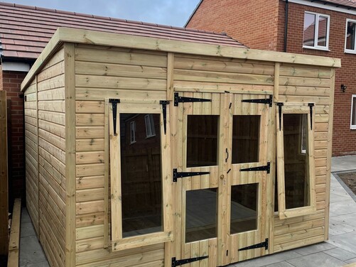 #SHP008 11x11 Pent Summer House