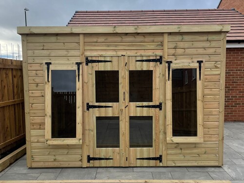 #SHP008 11x11 Pent Summer House