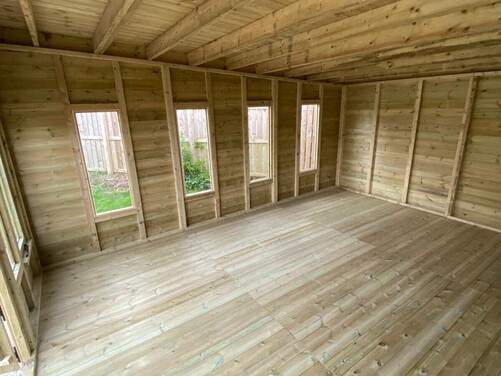 #SHP009 16x14 Pent Reverse Summer House