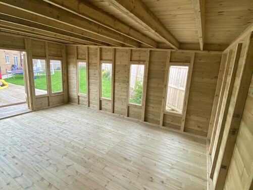 #SHP009 16x14 Pent Reverse Summer House