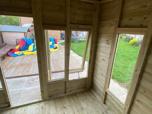 #SHP009 16x14 Pent Reverse Summer House