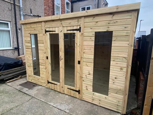 #SHP057 12x10 Pent Summer House