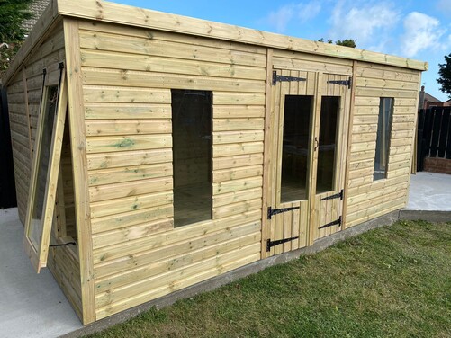 #SHP014 16x10 Pent Summer House