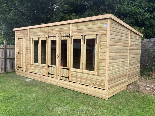 #SHP015 20x10 Pent Combi Summer House