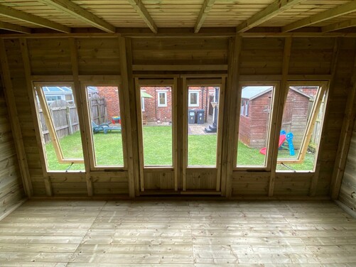 #SHP015 20x10 Pent Combi Summer House