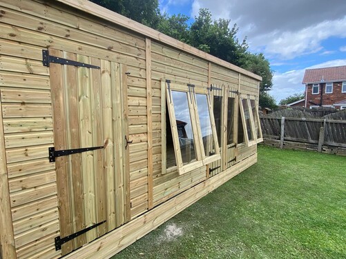 #SHP015 20x10 Pent Combi Summer House