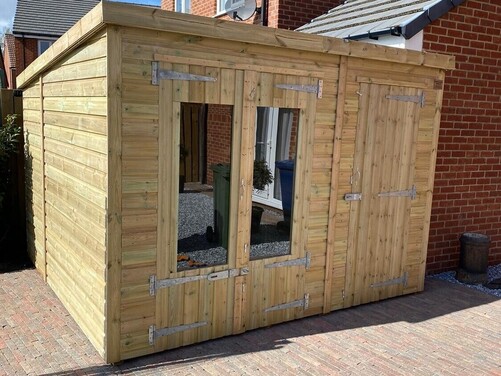 #SHP016 10x8 Pent Combi Summer House