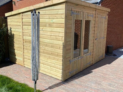 #SHP016 10x8 Pent Combi Summer House