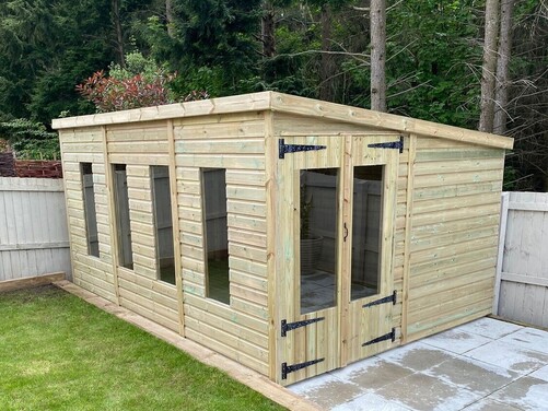 #SHP017 14x10 Pent Summer House