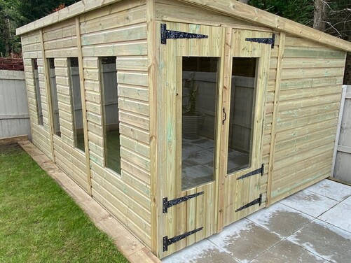 #SHP017 14x10 Pent Summer House