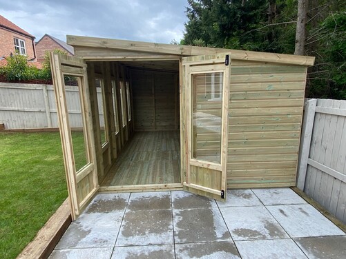 #SHP017 14x10 Pent Summer House