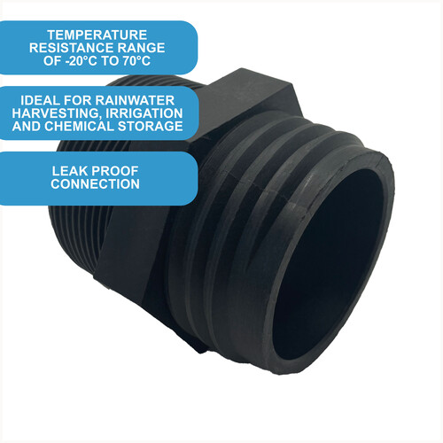 IBC S60x6 (2 inch) Male to (2 inch) BSP Male