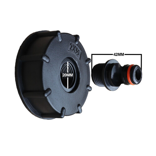 IBC S60x6 (2 inch) Female to 12.5mm Hozelock Hose Adaptor