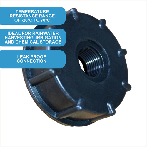 IBC S60x6 (2 inch) Female to 0.5 inch BSP female