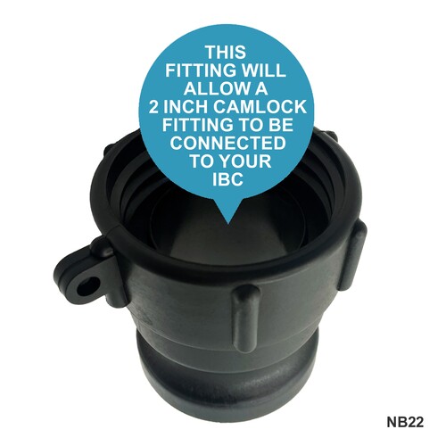 IBC S60x6 (2 inch) Female to (2 inch) Camlock Adaptor
