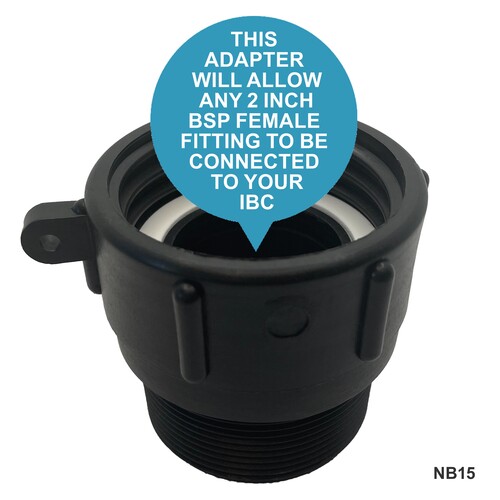 IBC S60x6 (2 inch) Female to (2 inch) BSP Male Adaptor