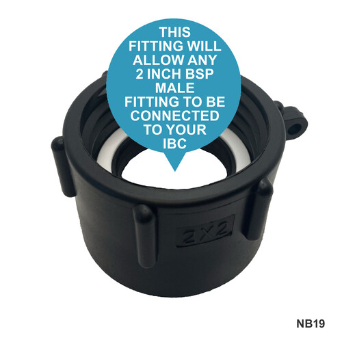 IBC S60x6 (2 inch) Female to (2 inch) BSP Female