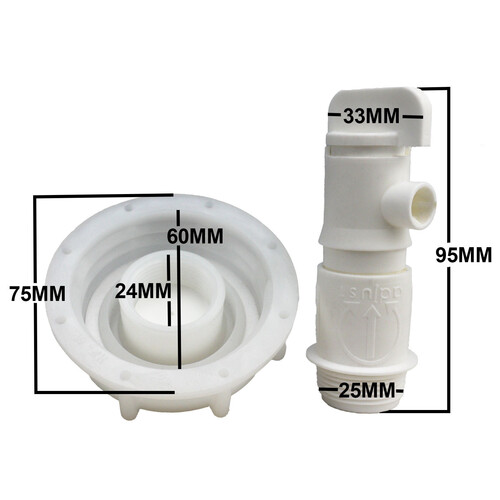 Din61 S60x6 (2 inch) Integrated Tap