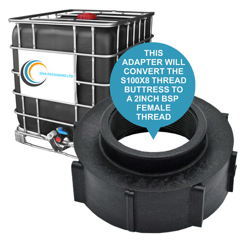 IBC S100x8 (3 Inch) Female Buttress to (2 inch)  BSP Female Adapter