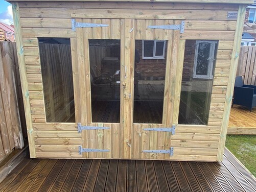 #SHP021 10x9 Pent Reverse Summer House