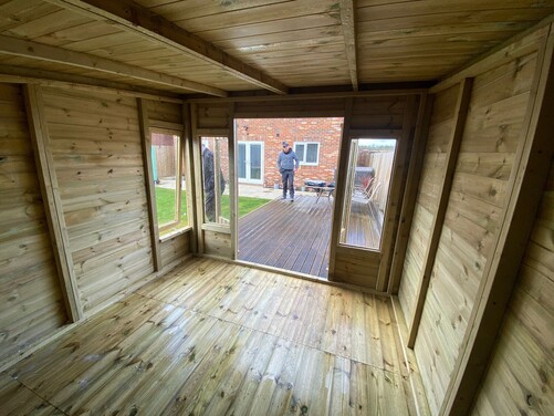 #SHP021 10x9 Pent Reverse Summer House