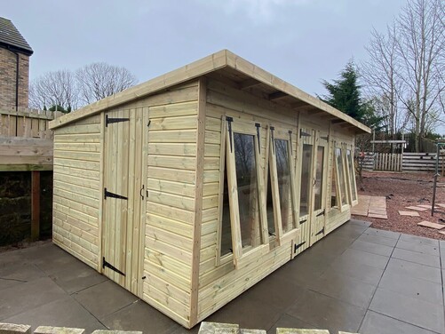 #SHP022 18x10 Pent Summer House