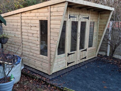 #SHP023 10x10 Pent Summer House