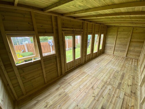 #SHP024 20x8 Pent Summer House