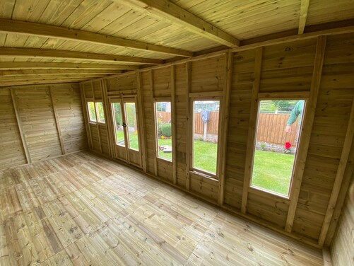 #SHP024 20x8 Pent Summer House