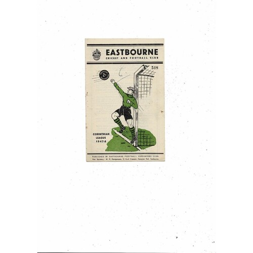 Eastbourne Football Programmes