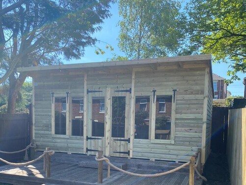 #SHP027 16x10 Pent Summer House