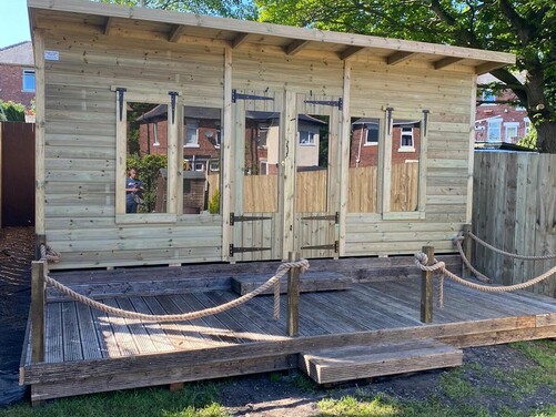 #SHP027 16x10 Pent Summer House