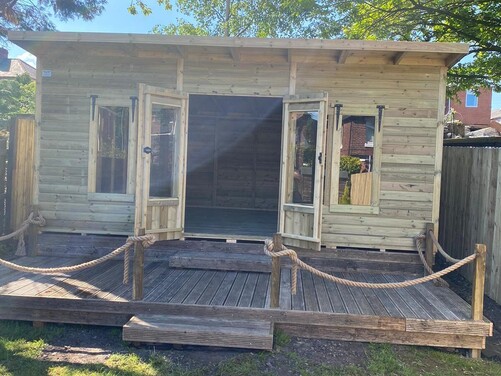 #SHP027 16x10 Pent Summer House