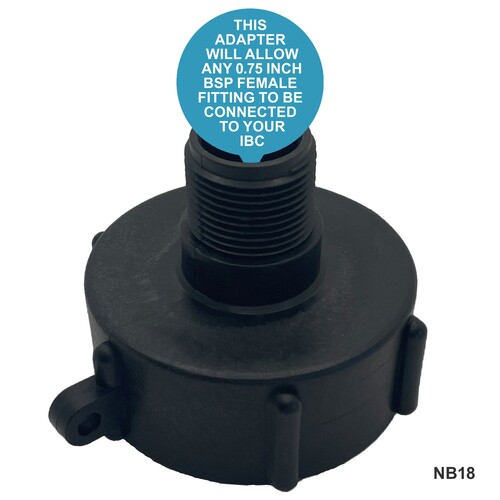 IBC S60x6 (2 inch) Female to (0.75 inch) BSP Male Adaptor