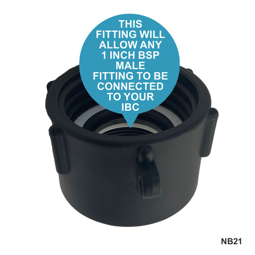 IBC S60x6 (2 inch) Female to (1 inch)  BSP Female