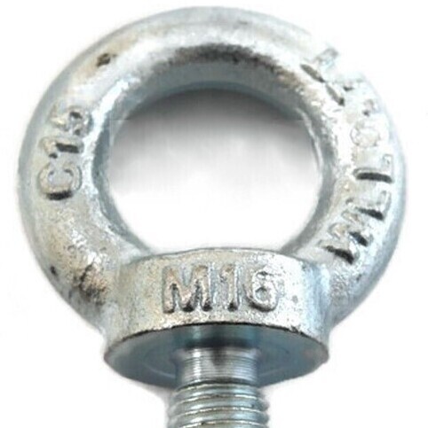 FS252 - M16 LIFTING EYE BOLTS DIN 580 BZP STEEL