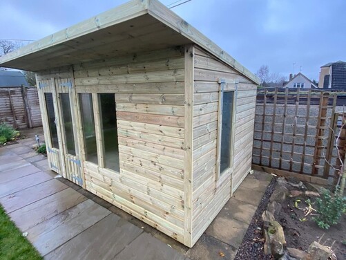 #SHP028 12x10 Pent Summer House