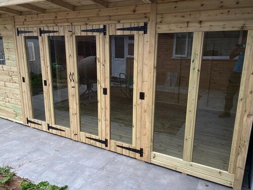 #SHP030 20x10 Pent Combi Summer House