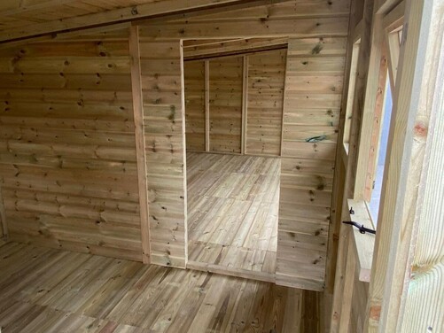 #SHP030 20x10 Pent Combi Summer House