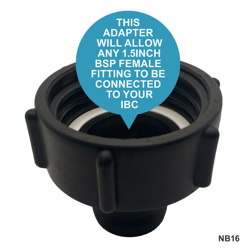 IBC S60x6 (2 inch) Female to (1.5 inch) BSP Male Adaptor