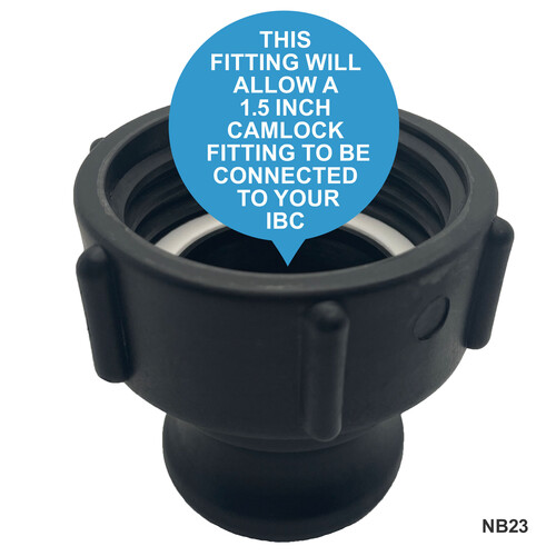IBC S60x6 (2 inch) Female to (1.5 inch) Camlock Adaptor