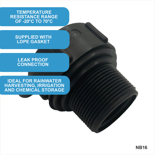 IBC S60x6 (2 inch) Female to (1.5 inch) BSP Male Adaptor