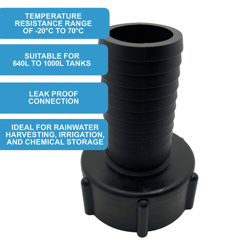 IBC S60x6 (2 inch) Female to (1.5 inch) Hose Tail